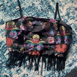 Multicolor crop top/cami